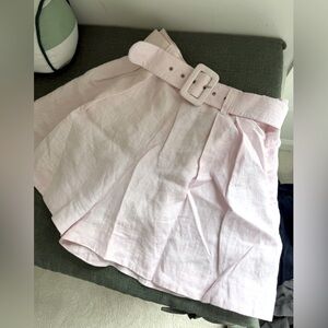 Pink Belted Women's Shorts from Faithfull the Brand size small